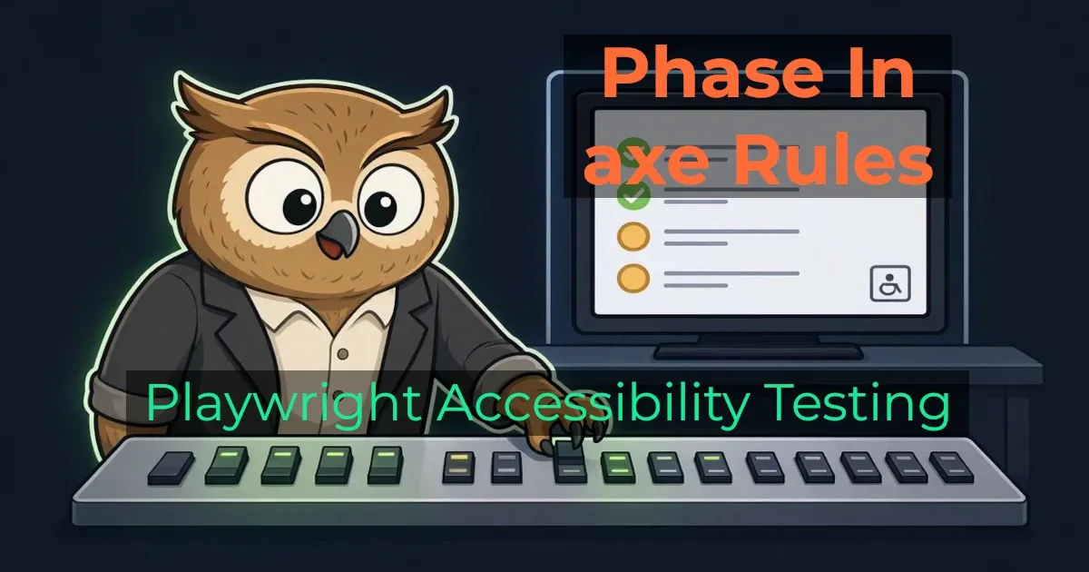 How to Disable, Exclude & Phase In axe Rules in Playwright