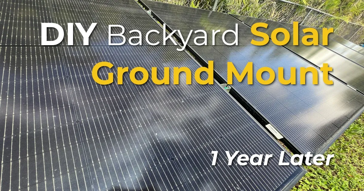 DIY Solar Panel Ground Mount Installation: IntegraRack IR-15 Review (South Florida, 1 Year Later)
