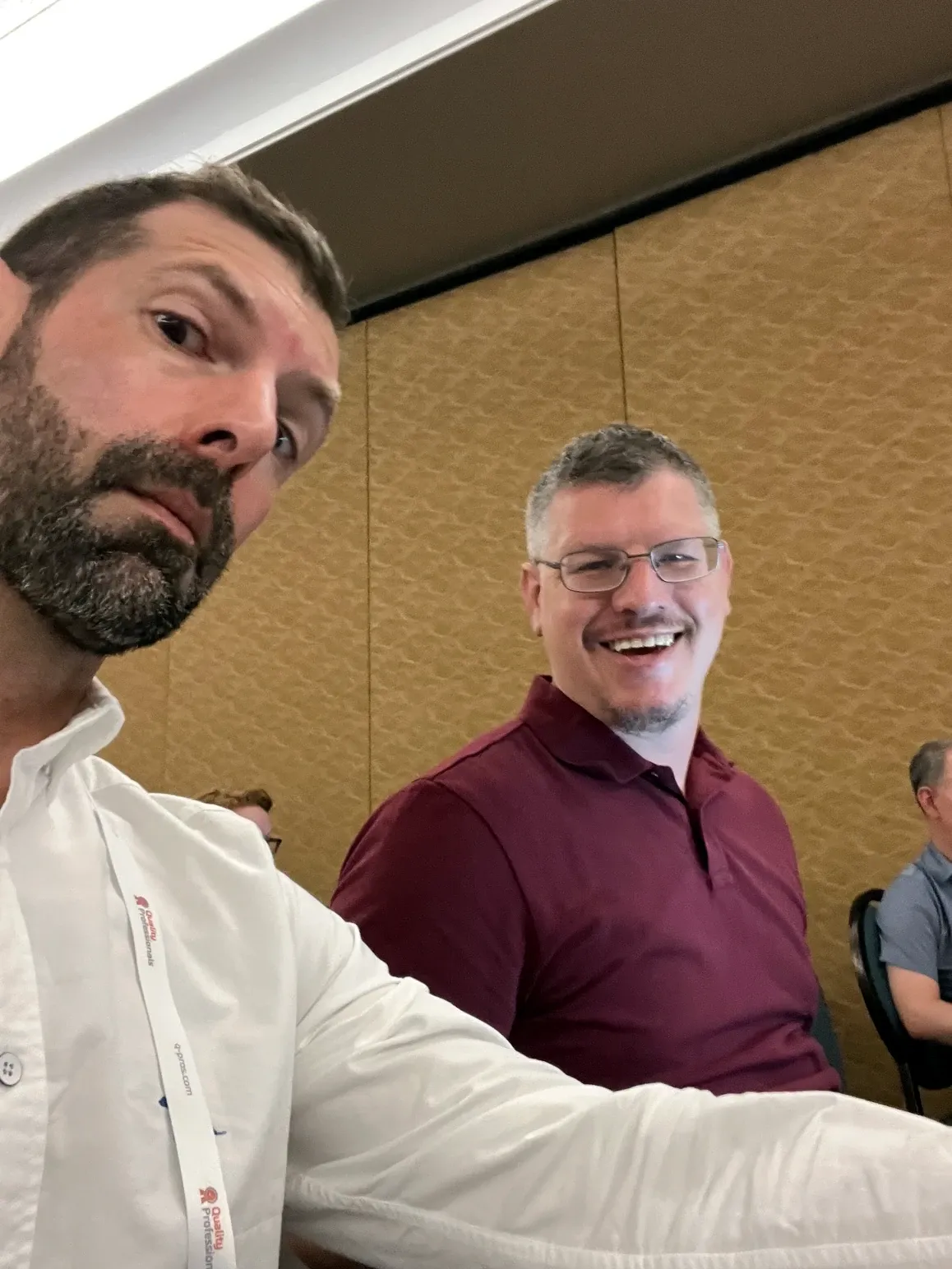 David Mello and Michael Brewer using Google Teachable machine face recognition at StarEast tutorial session
