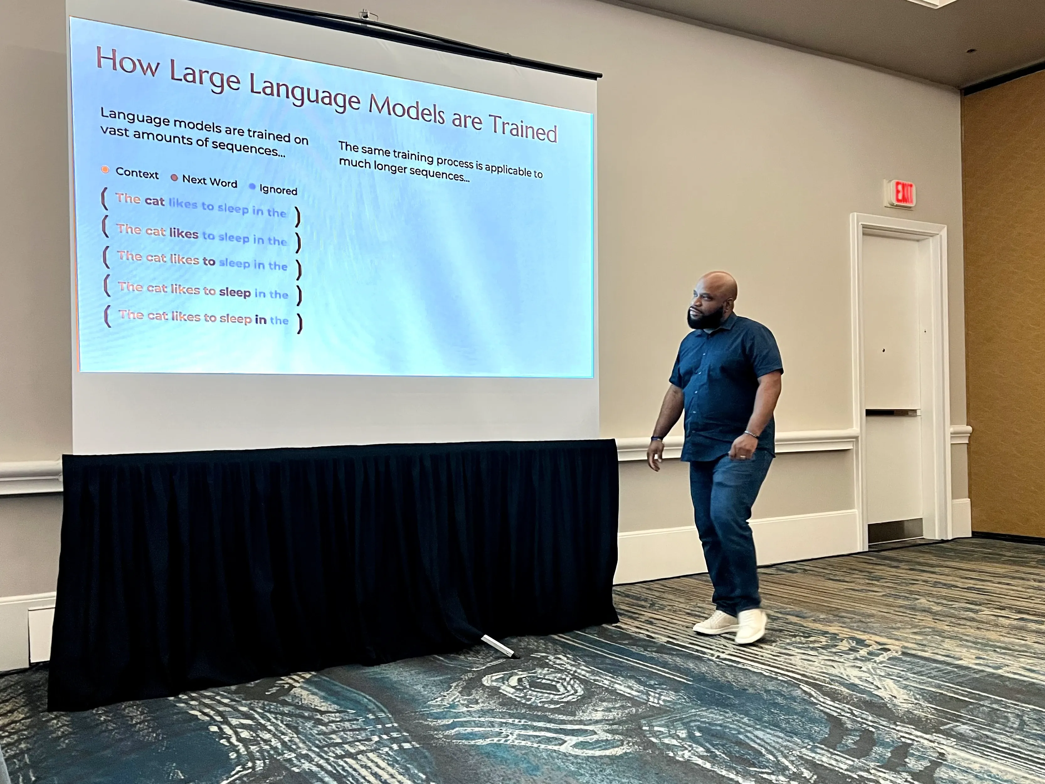 Tariq King presenting Prompt Engineering for Software Quality Professionals