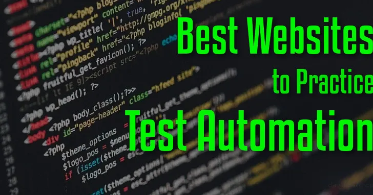Best Websites for Practicing Test Automation | David Mello