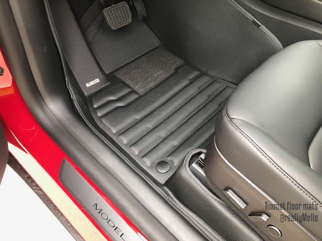 Tuxmat Model Y floor mat driver side Tuxmat Model Y floor mat driver side