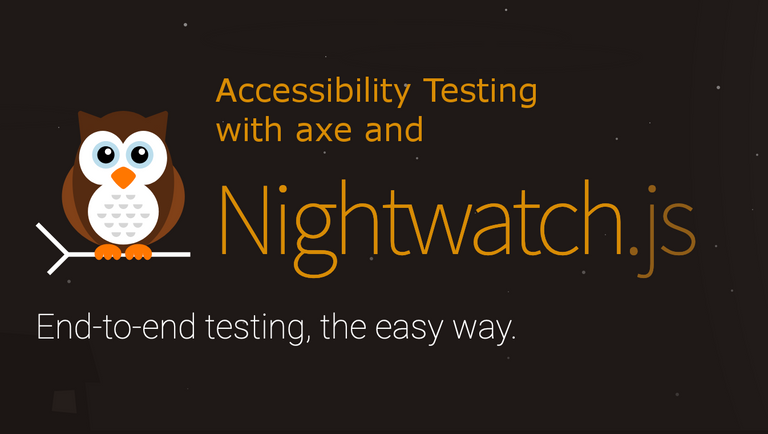 Automated web accessibility testing with Nightwatch.js and axe
