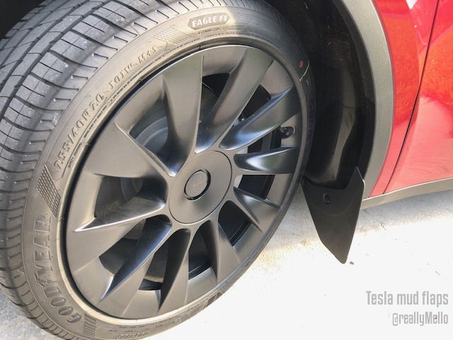 Tesla model y mud flaps